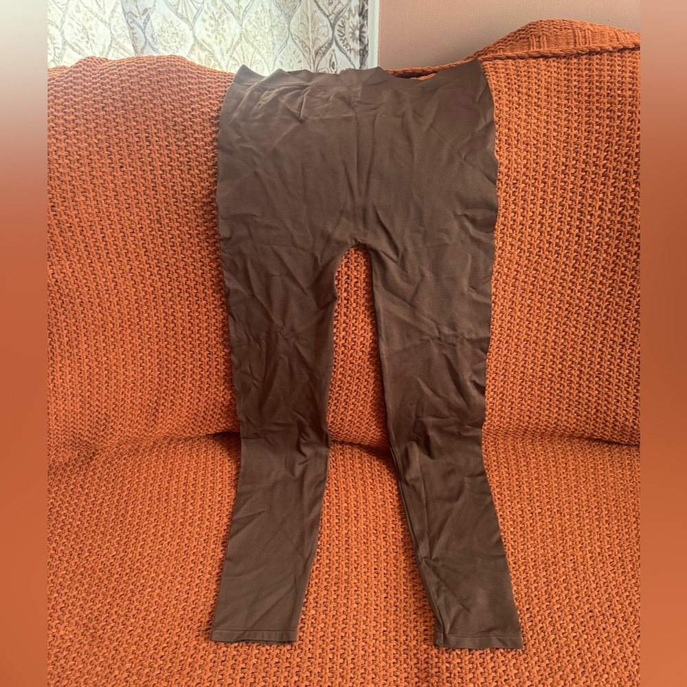 Elegant Brown Straight Leg Women's Pants